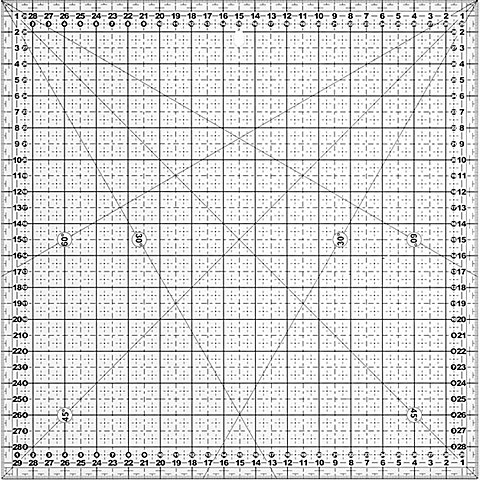 buttinette Rollschneider-Lineal, in cm-Einheit, Größe: 30 x 30 cm buttinette Rollschneider-Lineal, in cm-Einheit, Größe: 30 x 30 cm von buttinette