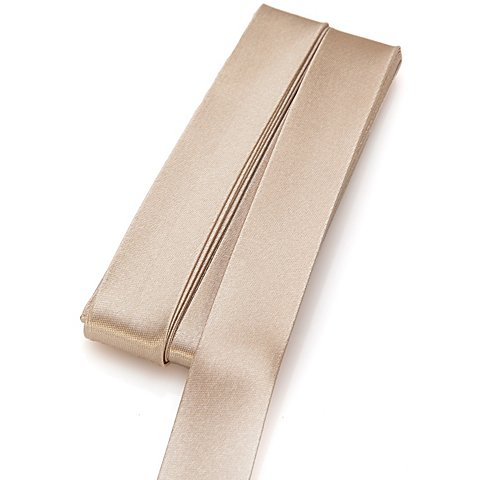 buttinette Satin-Schrägband, beige, Breite: 2 cm, Länge: 5 m von buttinette