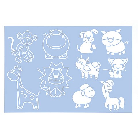 buttinette Schablone "Tiere", 29,5 x 20 cm buttinette Schablone "Tiere", 29,5 x 20 cm von buttinette