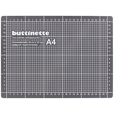 buttinette Schneidematte, 30 x 22 cm, grau buttinette Schneidematte, 30 x 22 cm, grau von buttinette