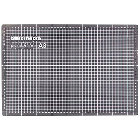 buttinette Schneidematte, 45 x 30 cm, grau buttinette Schneidematte, 45 x 30 cm, grau von buttinette