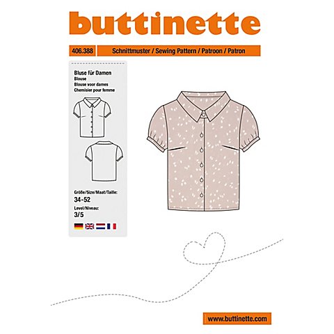 buttinette Schnitt "Bluse mit Kragen" für Damen buttinette Schnitt "Bluse mit Kragen" für Damen von buttinette