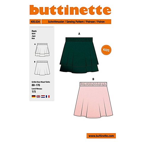 buttinette Schnitt "Stufenrock" für Kinder buttinette Schnitt "Stufenrock" für Kinder von buttinette