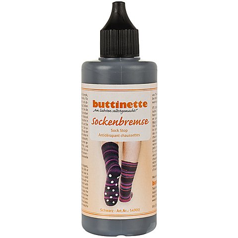 buttinette "Sockenbremse", 100 ml, schwarz buttinette "Sockenbremse", 100 ml, schwarz von buttinette