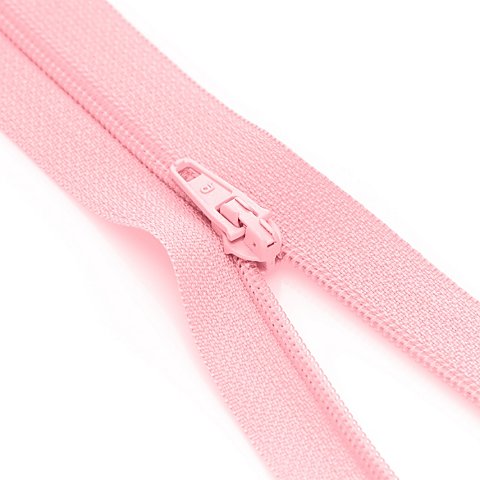 buttinette Standard-Reißverschluss, rosa, nicht teilbar von buttinette