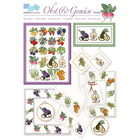 buttinette Stickvorlage "Obst & Gemüse" buttinette Stickvorlage "Obst & Gemüse" von buttinette