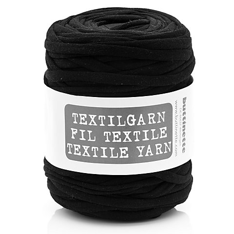 buttinette Textilgarn, schwarz, 450 g von buttinette