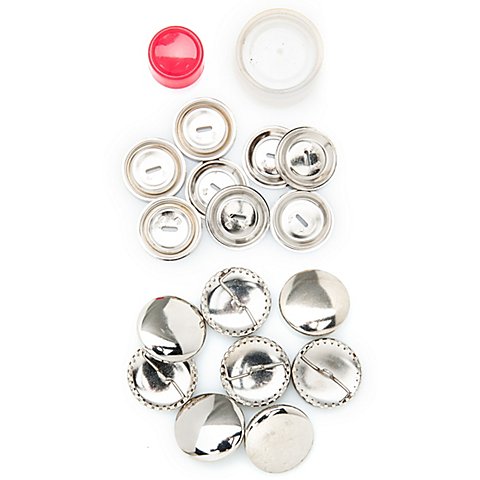 buttinette Überziehbare Knöpfe, Größe: 22 mm Ø, Inhalt: 8 Stück buttinette Überziehbare Knöpfe, Größe: 22 mm Ø, Inhalt: 8 Stück von buttinette