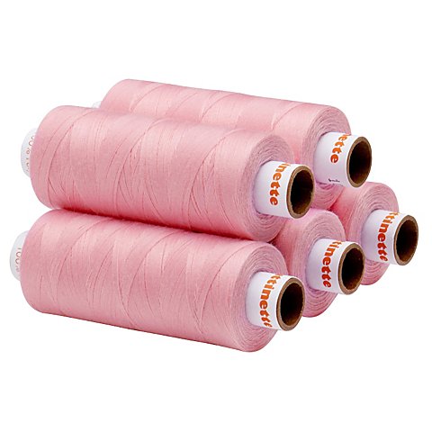 buttinette Universal-Nähgarn, Stärke: 100, 5er-Pack, altrosa buttinette Universal-Nähgarn, Stärke: 100, 5er-Pack, altrosa von buttinette