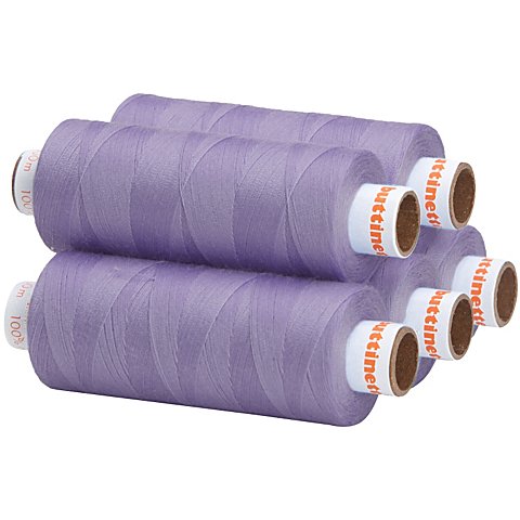 buttinette Universal-Nähgarn, Stärke: 100, 5er-Pack, flieder buttinette Universal-Nähgarn, Stärke: 100, 5er-Pack, flieder von buttinette