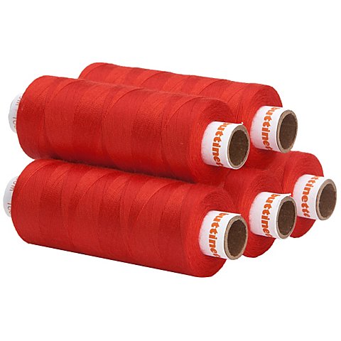 buttinette Universal-Nähgarn, Stärke: 100, 5er-Pack, hellrot buttinette Universal-Nähgarn, Stärke: 100, 5er-Pack, hellrot von buttinette