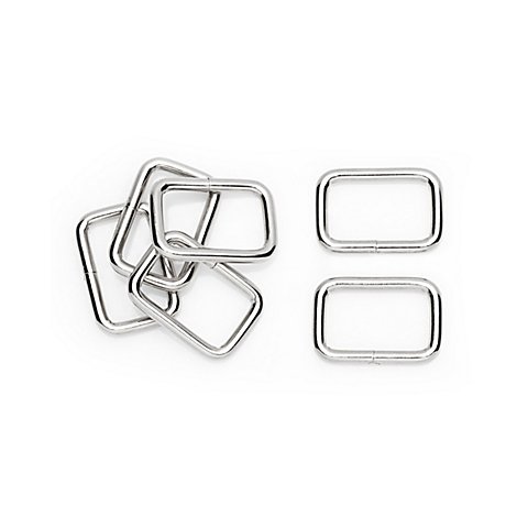 buttinette Vierkantringe, für 25 mm breite Bänder, Inhalt: 6 Stück buttinette Vierkantringe, für 25 mm breite Bänder, Inhalt: 6 Stück von buttinette