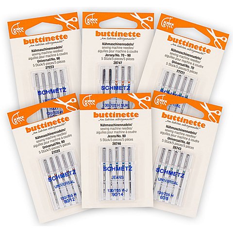buttinette XXL-Set Nähmaschinennadeln, Inhalt: 30 Nadeln buttinette XXL-Set Nähmaschinennadeln, Inhalt: 30 Nadeln von buttinette