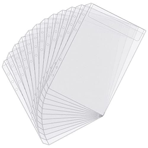 BVYA 12 Stück A5 Größe Binder Taschen 6 Löcher Budget Wasserdicht PVC Transparent Dokumente Taschen BVYA 12 Stück A5 Größe Binder Taschen 6 Löcher Budget Wasserdicht PVC Transparent Dokumente Taschen von bvya