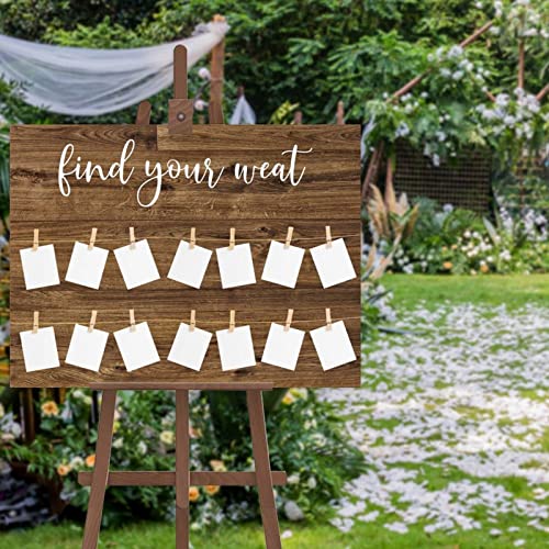 Hochzeitsschild mit der Aufschrift "Find Your Seat", rustikales Hochzeitsschild, Holzschild, Sitztabelle, Hochzeitsdekoration, 45,7 x 61 cm Hochzeitsschild mit der Aufschrift "Find Your Seat", rustikales Hochzeitsschild, Holzschild, Sitztabelle, Hochzeitsdekoration, 45,7 x 61 cm von by Unbranded