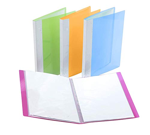 byou Sichtbuch,Präsentationsmappe 4 Packungen A4 30 Taschen mit weichem Umschlag für Präsentationen, Abheften, zur Aufbewahrung, Interviews und CVS von byou