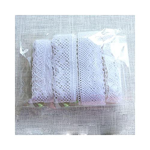 10 yards/lot weiße baumwolle spitze tuch wrap stricken verschönerungen diy patchwork handwerk spitzenbesätze scrapbooking weiß zufällig 10y,White random 10Y von bzcemind