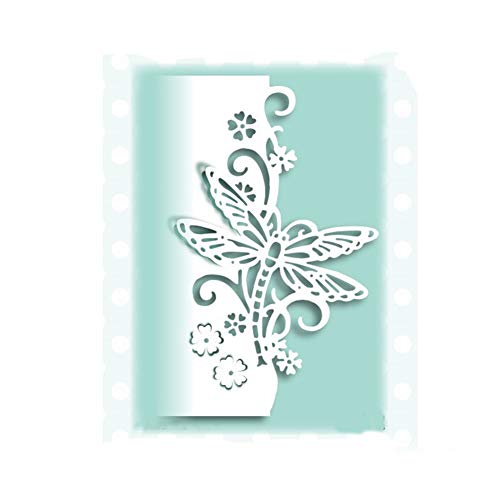 cA0boluoC Stanzschablone, Blumen-Stanzform für DIY Handwerk Scrapbooking Karten machen Album Geschenk-Box Dekoration, Prägeschablone Metall silber (6#) von cA0boluoC