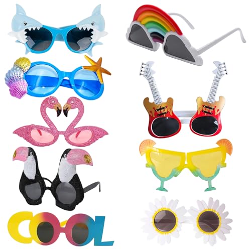 9pcs Partybrille für Erwachsene, Hawaii-Party-Sonnenbrille, lustige Brille, Strandpartybrille, Pool-Party, Geburtstagsfeier, Ausflug, Outdoor-Aktivitäten, Kostümparty, Hawaii-Themenparty, 9pcs Partybrille für Erwachsene, Hawaii-Party-Sonnenbrille, lustige Brille, Strandpartybrille, Pool-Party, Geburtstagsfeier, Ausflug, Outdoor-Aktivitäten, Kostümparty, Hawaii-Themenparty, von cadelon