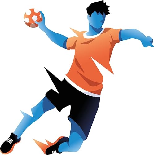 Cadox - Handball-Aufkleber für Herren, Sport-Aufkleber, vorgeschnitten auf weißem Vinyl, UV- und waschbeständig, für Handy, Laptop, Hefte, Fenster, 95 x 125 mm Cadox - Handball-Aufkleber für Herren, Sport-Aufkleber, vorgeschnitten auf weißem Vinyl, UV- und waschbeständig, für Handy, Laptop, Hefte, Fenster, 95 x 125 mm von cadox