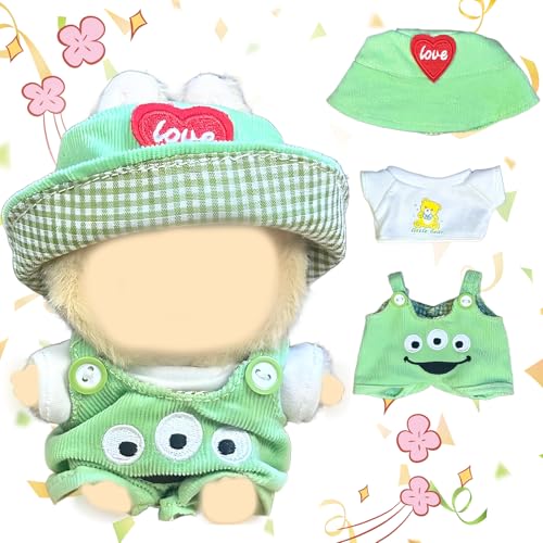 Bekleidung für 17cm Plüsch, Kleidung für 17cm Plush,Mini Kuscheltier Kleidung Outfit nur Bekleidungs zubehör,DIY Kinder Geschenke (Ohne Puppe) (F) von cailiya