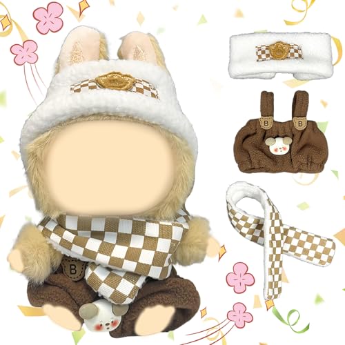 Bekleidung für 17cm Plüsch, Kleidung für 17cm Plush,Mini Kuscheltier Kleidung Outfit nur Bekleidungs zubehör,DIY Kinder Geschenke (Ohne Puppe) (G) von cailiya