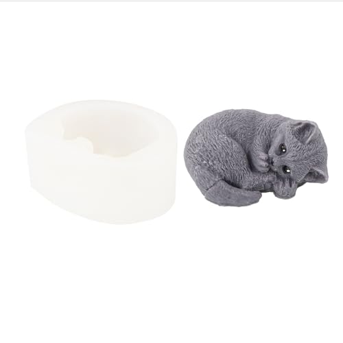 Silikon Form Tiere 3D,Silikonform Hund,Hund Kerze Silikonform,für Seife,Kerze,Fondant Kuchen Dekoration Form (3#) von cailiya