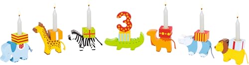 cama24com Geburtstagszug Tierkarawane von goki Kindergeburtstag Dekoration mit Palandi® Sticker von cama24.com