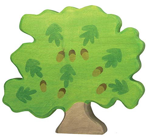 cama24com Eiche Baum Holzbaum Holzspielzeug von Holztiger Holzfiguren mit Palandi® Sticker von cama24com