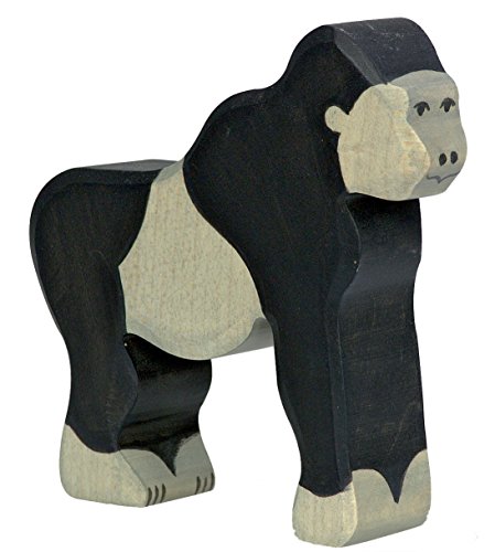 Gorilla Safari Holzfigur Holzspielzeug von Holztiger mit Palandi® Sticker von cama24com