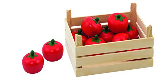 cama24com Tomaten in Gemüsekiste für Holzküche Holzkinderküche Kaufmannsladen mit Palandi© Sticker von cama24com
