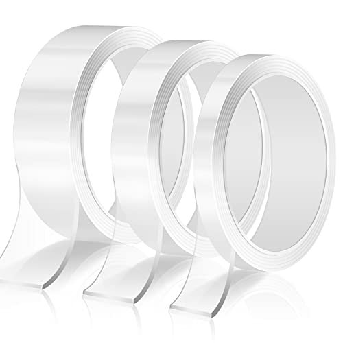 3 Rollen Doppelseitiges Klebeband Extra Stark,Transparent Klebeband Doppelseitig , Abwaschbar Spurlos Klebestreifen Doppelseitig, Nano Beidseitiges Klebeband für Teppich, Foto, Auto, Küche, Büro 3 Rollen Doppelseitiges Klebeband Extra Stark,Transparent Klebeband Doppelseitig , Abwaschbar Spurlos Klebestreifen Doppelseitig, Nano Beidseitiges Klebeband für Teppich, Foto, Auto, Küche, Büro von camelize