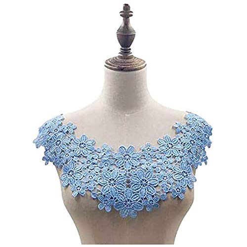 Bestickter Aufnäher mit floralem Spitzenausschnitt, Kragenapplikation, Scrapbooking, Nähen, für Hochzeit, Bühne, Kostüm-Zubehör Bestickter Aufnäher mit floralem Spitzenausschnitt, Kragenapplikation, Scrapbooking, Nähen, für Hochzeit, Bühne, Kostüm-Zubehör von canjoyn