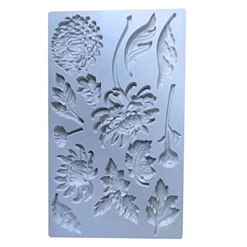 Blumen und Blätter Fondant Süßigkeiten Silikonformen für Zuckerwaren, Seife, Polymerton, Bastelprojekte, Kuchendekorationswerkzeug Blumen und Blätter Fondant Süßigkeiten Silikonformen für Zuckerwaren, Seife, Polymerton, Bastelprojekte, Kuchendekorationswerkzeug von caoxhenr
