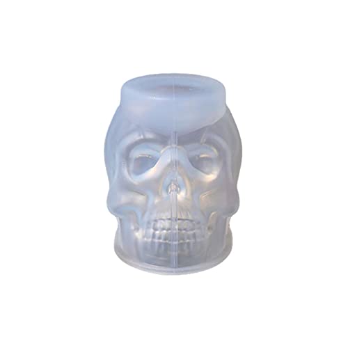 Halloween-Totenkopf-Harzform, Totenkopf-Kerzenherstellung, Skelett-Epoxid-Form für Harzguss, Heimdekoration, Aromatherapie-Kerze, Seifenkunstform von caoxhenr