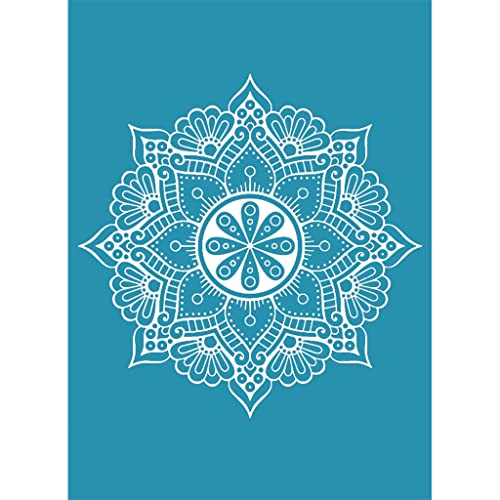 caoxhenr Mandala-Blume, selbstklebend, Siebdruck-Schablone, Mesh-Transfers für DIY-T-Shirt-Kissen, Stofftaschen, Textilmalerei, Heimdekoration caoxhenr Mandala-Blume, selbstklebend, Siebdruck-Schablone, Mesh-Transfers für DIY-T-Shirt-Kissen, Stofftaschen, Textilmalerei, Heimdekoration von caoxhenr