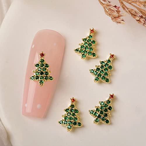 Weihnachten Nagel Charms 3D Nail Art Dekoration Schneeflocke Rentier Weihnachtsbaum Socken Nagel Strass Metall Nagel Studs Supplies von caoxhenr