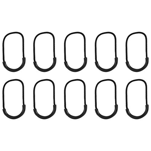 10pcs u Form Reißverschlusszüge, Plastik EDC Smile Style Reißverschluss zieht Kabelschnur -Strecke für Outdoor -Kleidung Accessoires Bergsteiger -Werkzeugzubehör Accessoires von cardyven