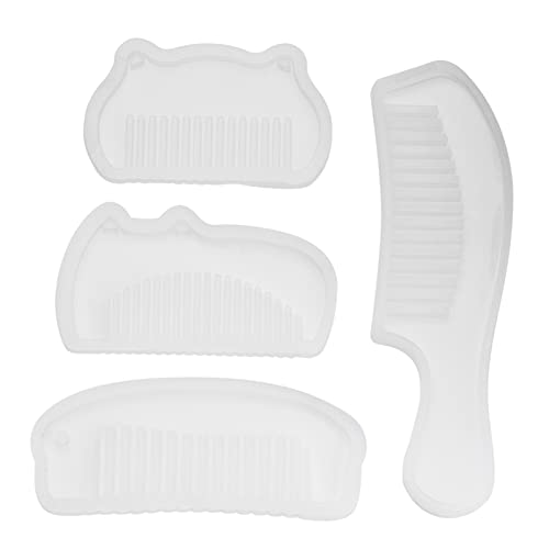 4 PCS Comb Silicone Mold, Hair Comb Resin Casting Mold Kit, DIY Jewelry Craft Resin Casting Mould for Pendant Decoration, Sugar, Cake Decorating 4 PCS Comb Silicone Mold, Hair Comb Resin Casting Mold Kit, DIY Jewelry Craft Resin Casting Mould for Pendant Decoration, Sugar, Cake Decorating von cardyven