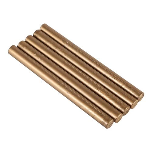 5pcs Versiegelungswachsstöcke, Nicht -Stick -Wachs -Seal Duft -Klebstoff -Werkzeug für Stempeldichtungen Einladungen Buchstaben basteln Vintage Hochzeit DIY Kalligraphie (Alte Bronze) von cardyven