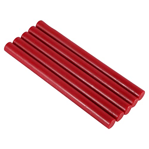 5pcs Versiegelungswachsstöcke, Nicht -Stick -Wachs -Seal Duft -Klebstoff -Werkzeug für Stempeldichtungen Einladungen Buchstaben basteln Vintage Hochzeit DIY Kalligraphie (Rot) von cardyven