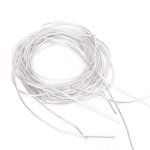 Embroidery Thread,Flexible Copper Wire,Sewing Stitching Gloss 1.5mm Diameter Manual DIY String for Embroidery and Jewelry Making (Sand Silver) von cardyven