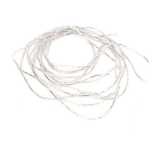 Embroidery Thread,Flexible Copper Wire,Sewing Stitching Gloss 1.5mm Diameter Manual DIY String for Embroidery and Jewelry Making (Silver) von cardyven