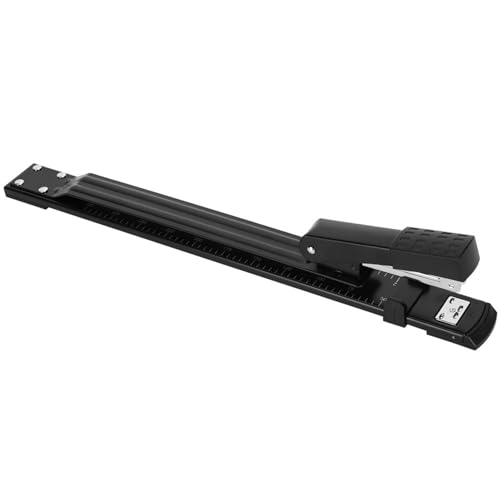 Verlängerte Verdickungshefter, Langarmpapierstahlhefter mit einstellbarer Skala für A3 A4 School Office Supplies Bookbinding Tool 25 Blätter Kapazität von cardyven