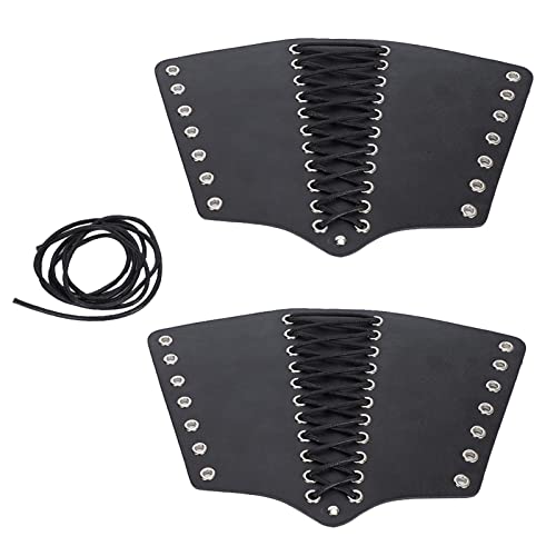 cardyven 2 Sets Punk Bracer Black, PU Retactable Armband für Bogenschießmotorrad -Reit -Kampfkünste im Freien im Freien Wache des Handgelenks Armband cardyven 2 Sets Punk Bracer Black, PU Retactable Armband für Bogenschießmotorrad -Reit -Kampfkünste im Freien im Freien Wache des Handgelenks Armband von cardyven