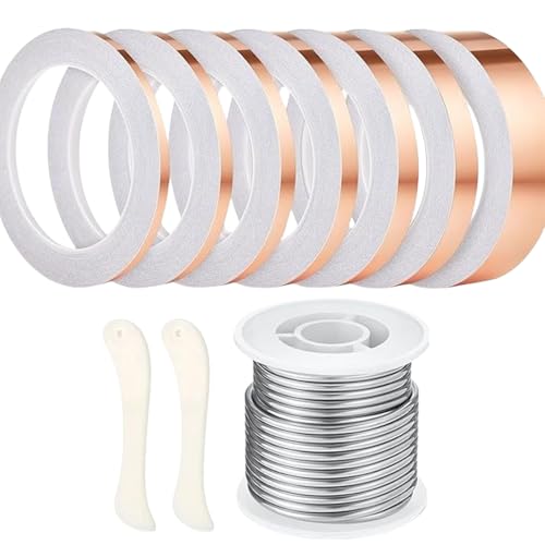 10-teiliges praktisches Buntglas-Zubehör-Set mit Lötzinn und Mehrzweck-Kupferfolien-Klebeband für den täglichen Gebrauch 10-teiliges praktisches Buntglas-Zubehör-Set mit Lötzinn und Mehrzweck-Kupferfolien-Klebeband für den täglichen Gebrauch von carotoe