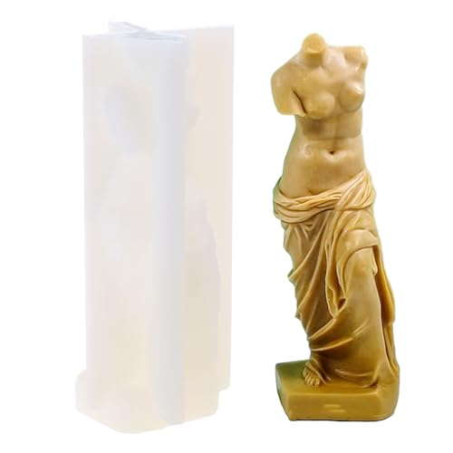 3D-Kunst Menschliche Form Portrait Silikonform Handwerk Herstellung Gips Harz Seife Gips Heimdekoration von carotoe