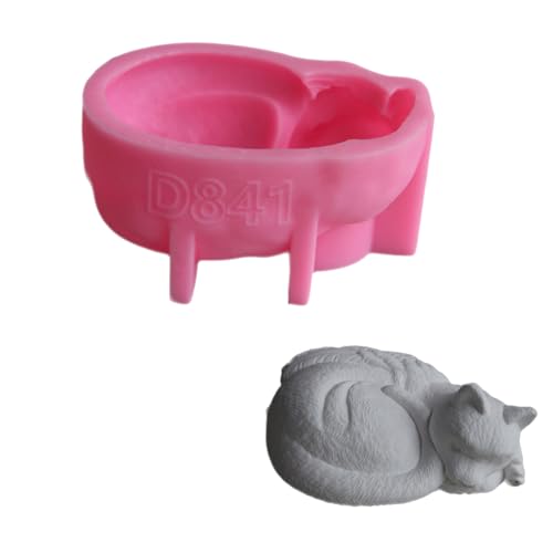 3D-Tier-Epoxidharz-Formen, Silikon-Textur, geeignet für einzigartige Haustier-Gedenkstätten mit Katzen und Hunden von carotoe