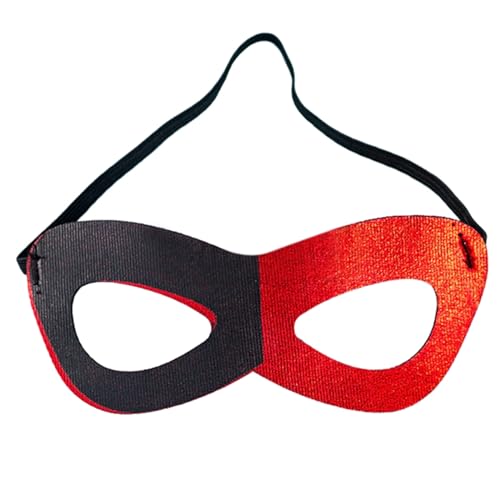 Clown-Maskerade, halbes Gesicht, Halloween-Party, Karneval, Patchwork für Kostümpartys von carotoe