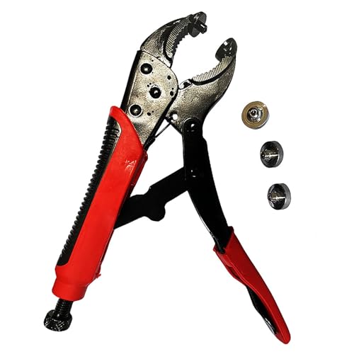 Einfach zu bedienende Metallknopf-Verschluss-Zange, robustes Metallknopf-Verschluss-Werkzeug für die Reparatur von Segeltuch, Leder, Nähplanen Einfach zu bedienende Metallknopf-Verschluss-Zange, robustes Metallknopf-Verschluss-Werkzeug für die Reparatur von Segeltuch, Leder, Nähplanen von carotoe